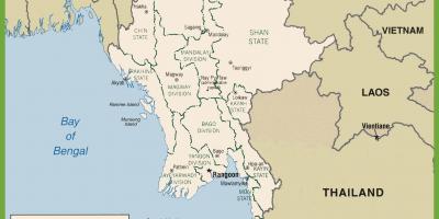 بورما الخريطة السياسية
