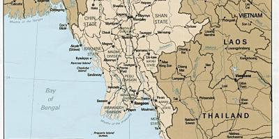 يانغون بورما خريطة